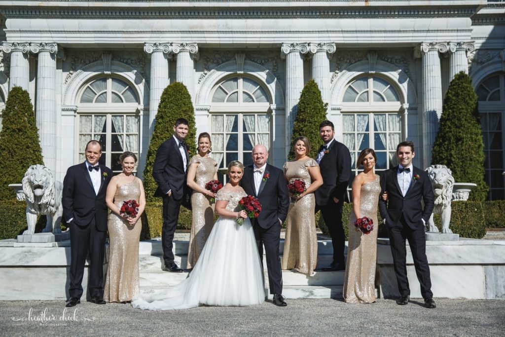 Rosecliff Mansion Wedding Cat David Heather Chick Photography